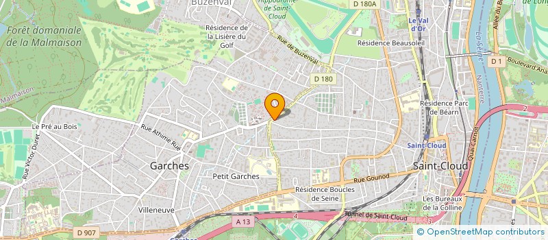 localisation de l'entreprise ARCANTIS à SAINT-CLOUD