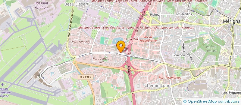 localisation de l'entreprise ARCANYSTES à MERIGNAC