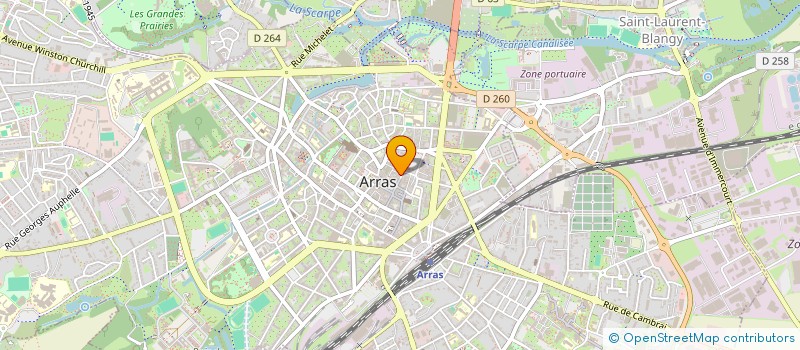 localisation de l'entreprise ARCAP à ARRAS