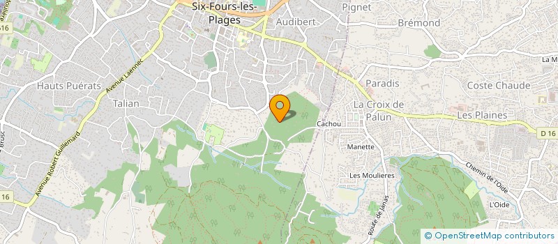 localisation de l'entreprise ARCAPIS PATRIMOINE à SIX-FOURS-LES-PLAGES