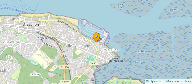 localisation de l'entreprise ARCAPOSE à ARCACHON