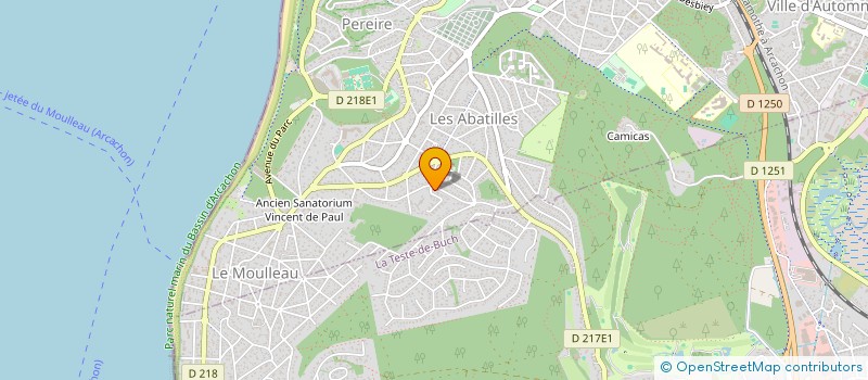 localisation de l'entreprise ARCARENTBOAT à ARCACHON