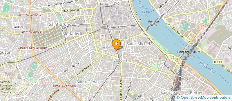 localisation de l'entreprise ARCAS à BORDEAUX