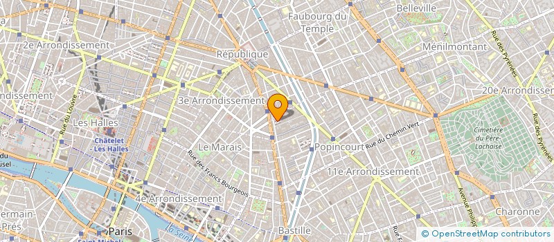 localisation de l'entreprise ARCAT à PARIS