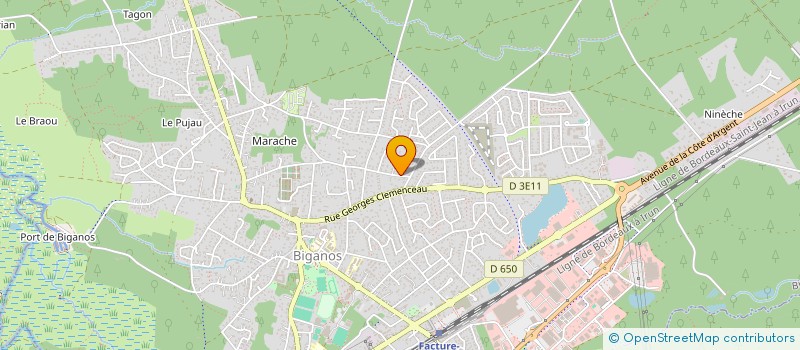 localisation de l'entreprise ARCATEO IMMO  BIGANOS