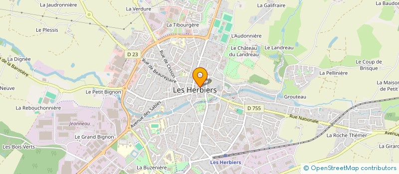 localisation de l'entreprise ARCAVA à LES HERBIERS