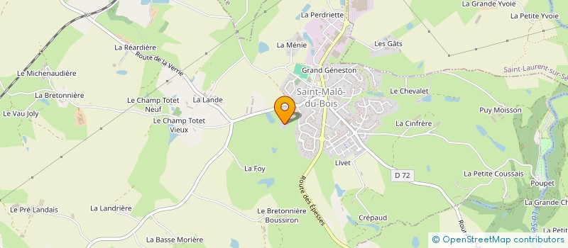 localisation de l'entreprise ARCC  SAINT-MALO-DU-BOIS