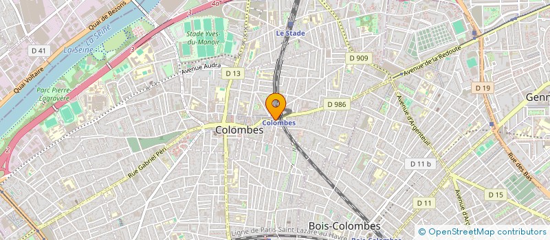 localisation de l'entreprise ARCC à COLOMBES