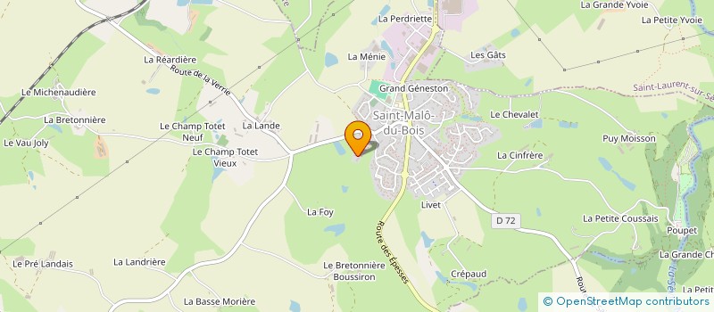 localisation de l'entreprise ARCC IMMO  SAINT-MALO-DU-BOIS