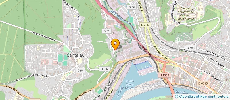 localisation de l'entreprise ARCC TRANSPORTS à CANTELEU