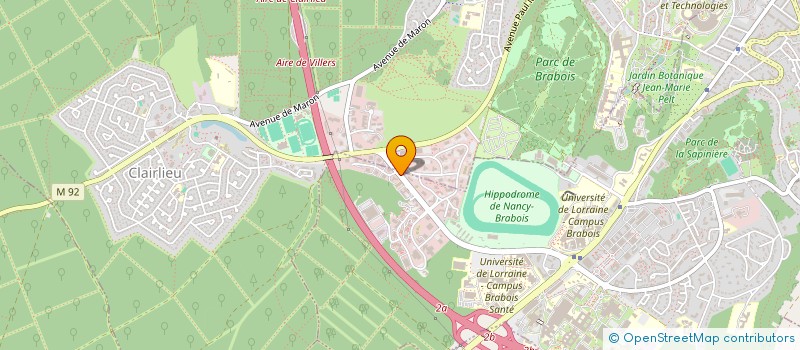 localisation de l'entreprise ARCCARE  VANDUVRE-LES-NANCY