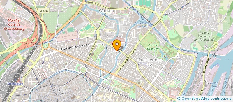 localisation de l'entreprise ARCCEN FRANCE à STRASBOURG