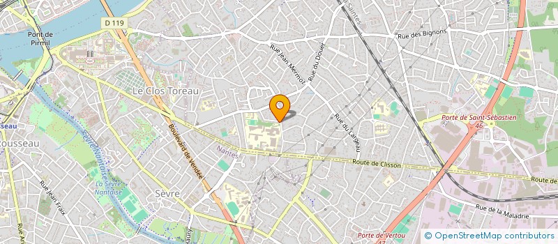 localisation de l'entreprise ARCCO à SAINT-SEBASTIEN-SUR-LOIRE
