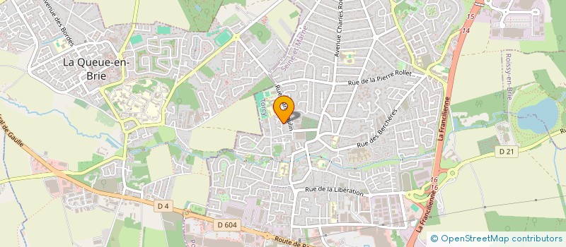 localisation de l'entreprise ARCEF à DRAVEIL
