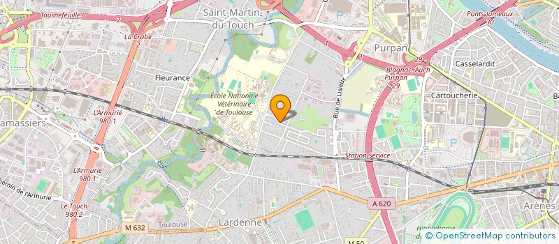 localisation de l'entreprise ARCEFA TRANSACTIONS  TOULOUSE