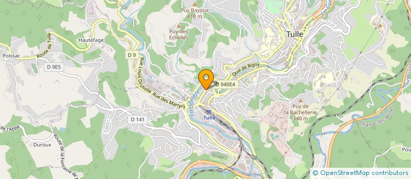 localisation de l'entreprise ARCELA  TULLE