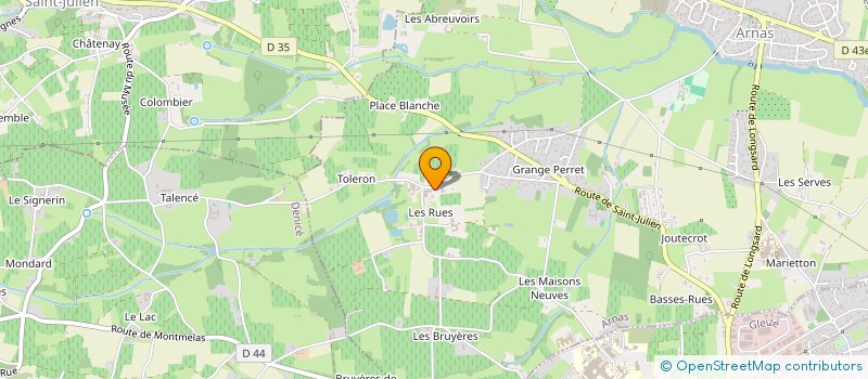 localisation de l'entreprise ARCELIO'TEL  ARNAS