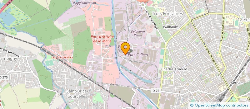 localisation de l'entreprise ARCELORMITTAL CENTRES DE SERVICES  REIMS