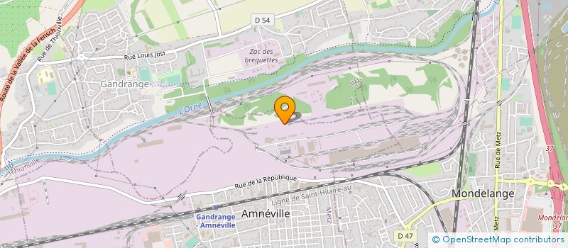 localisation de l'entreprise ARCELORMITTAL GANDRANGE à AMNEVILLE