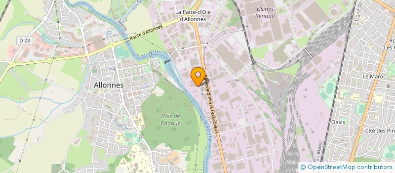 localisation de l'entreprise ARCELORMITTAL OMMIS  LE MANS