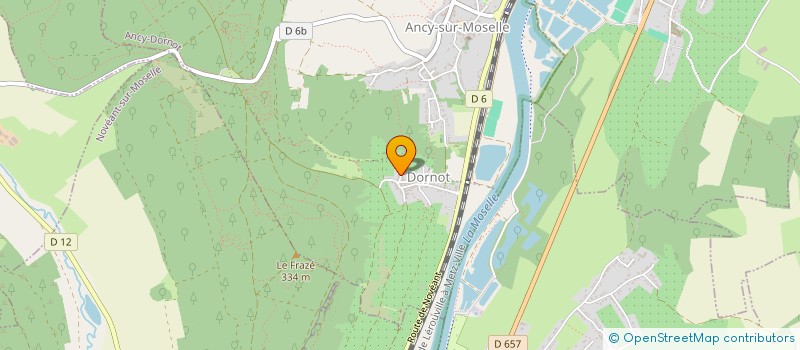 localisation de l'entreprise ARCENCIEL 11  ANCY-DORNOT