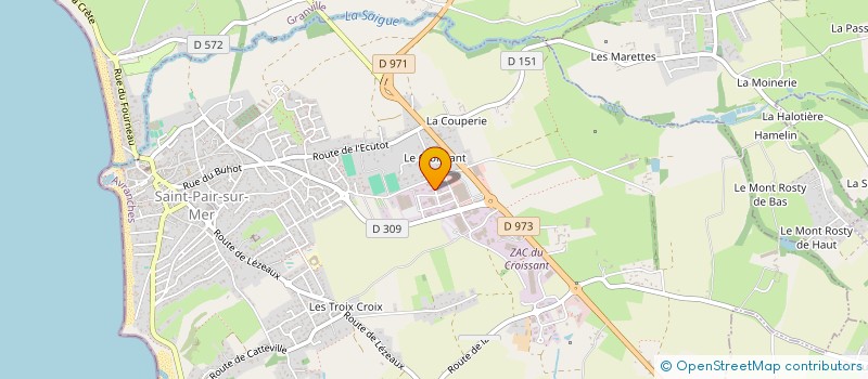 localisation de l'entreprise ARCENCIEL  SAINT-PAIR-SUR-MER