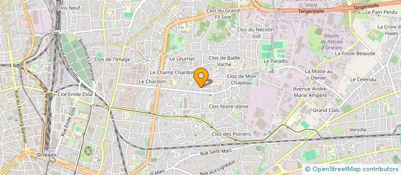 localisation de l'entreprise ARCER INFO à ORLEANS