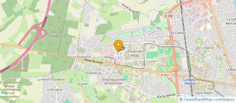 localisation de l'entreprise ARCEVIJE à LE MANS