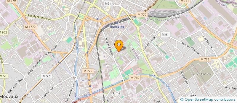 localisation de l'entreprise ARCH à TOURCOING