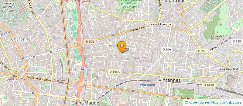 localisation de l'entreprise ARCH'ETUDE ET CONSEIL à MONTREUIL