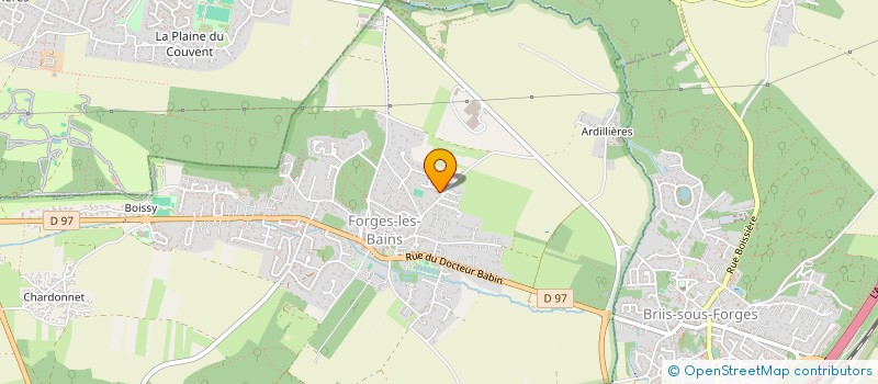 localisation de l'entreprise ARCH'I/O  FORGES-LES-BAINS