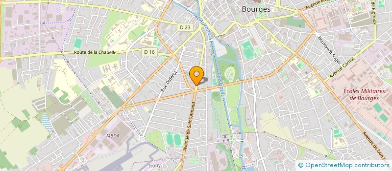 localisation de l'entreprise ARCH'IDEE CO  BOURGES