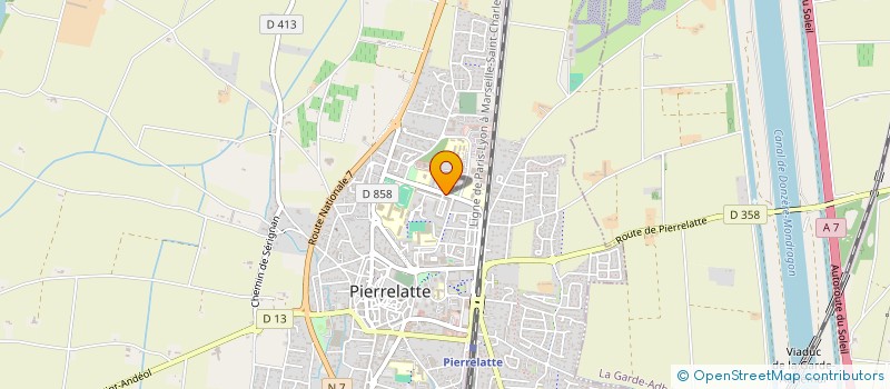 localisation de l'entreprise ARCH'IMMO  PIERRELATTE
