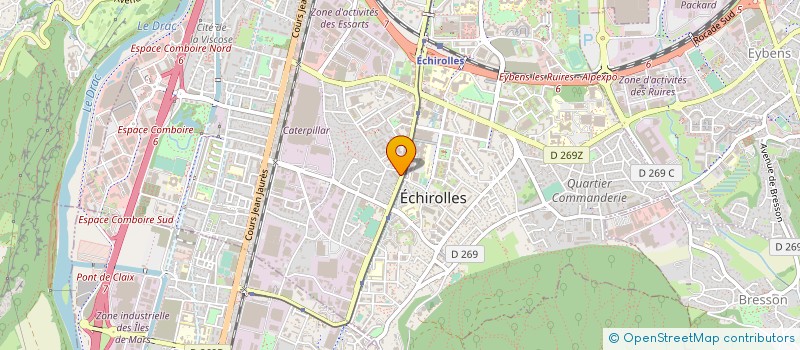 localisation de l'entreprise ARCH'IMMOBILIER  ECHIROLLES