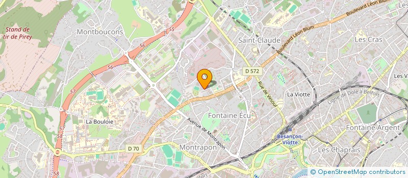 localisation de l'entreprise ARCH'INOV ARCHITECTURE  BESANCON