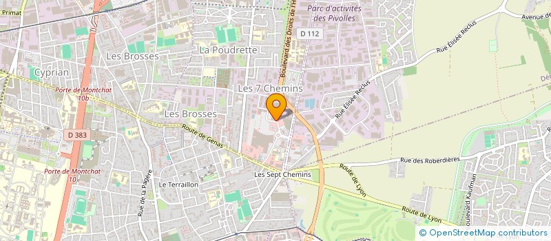 localisation de l'entreprise ARCH-ISOL à VAULX-EN-VELIN