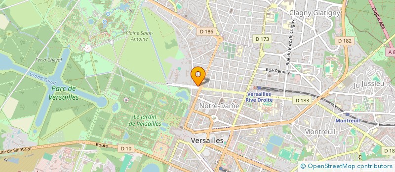 localisation de l'entreprise ARCH-R à VERSAILLES