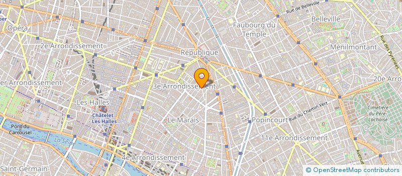 localisation de l'entreprise ARCH'SERVICE à PARIS