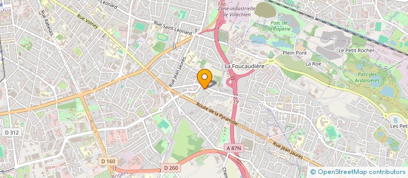 localisation de l'entreprise ARCHANGE à ANGERS