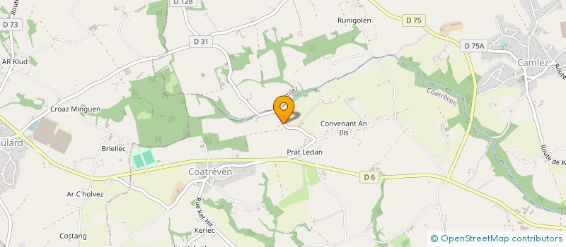 localisation de l'entreprise ARCHANGE  COATREVEN