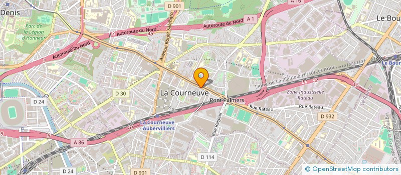 localisation de l'entreprise ARCHCLIM à LA COURNEUVE