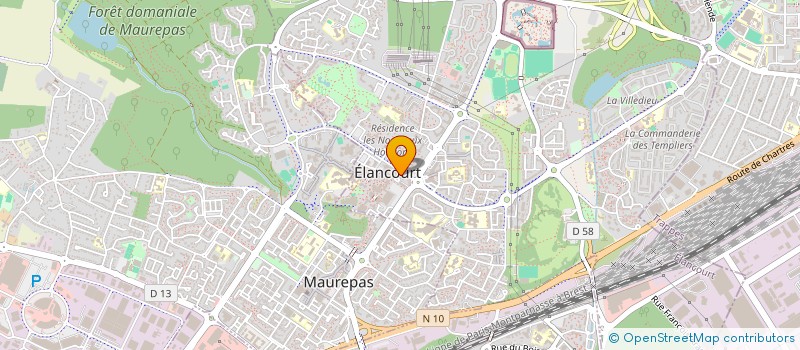 localisation de l'entreprise ARCHE à ELANCOURT