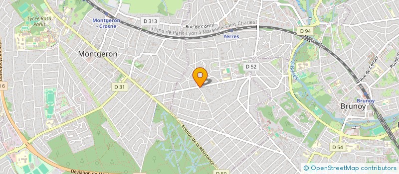 localisation de l'entreprise ARCHE  YERRES