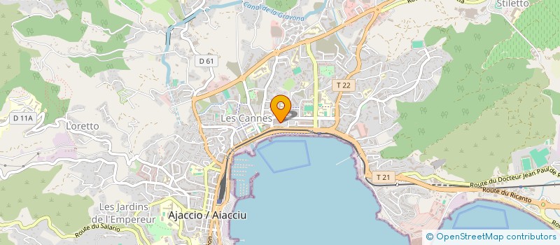 localisation de l'entreprise ARCHE à AJACCIO
