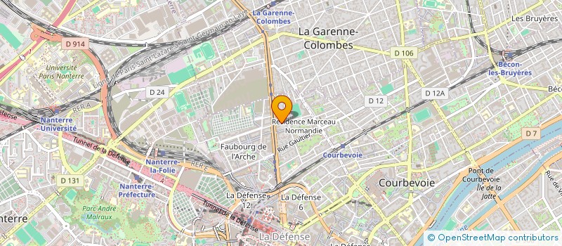 localisation de l'entreprise ARCHE AUTOMOBILES à COURBEVOIE