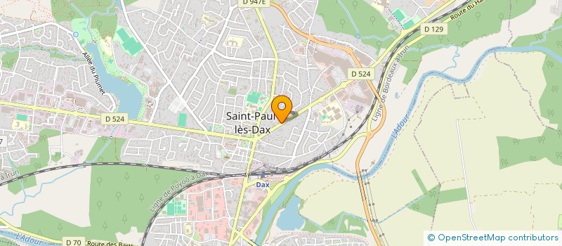 localisation de l'entreprise ARCHE CONSTRUCTIONS à SAINT-PAUL-LES-DAX