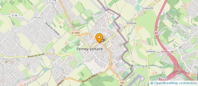 localisation de l'entreprise ARCHE CONSTRUCTIONS MAISONS INDIVIDUELLE à FERNEY-VOLTAIRE