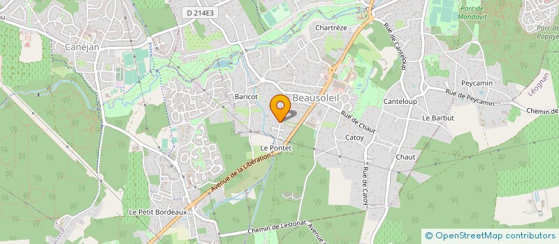 localisation de l'entreprise ARCHE DE BEAUSOLEIL  GRADIGNAN