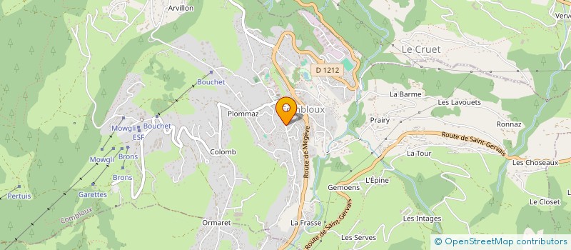 localisation de l'entreprise ARCHE DE NOE  COMBLOUX