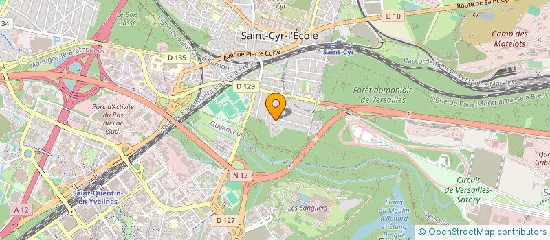 localisation de l'entreprise ARCHE DE NOE IMMOBILIERE  SAINT-CYR-L'ECOLE